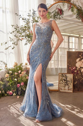 Beaded Sheath Formal Gown-1